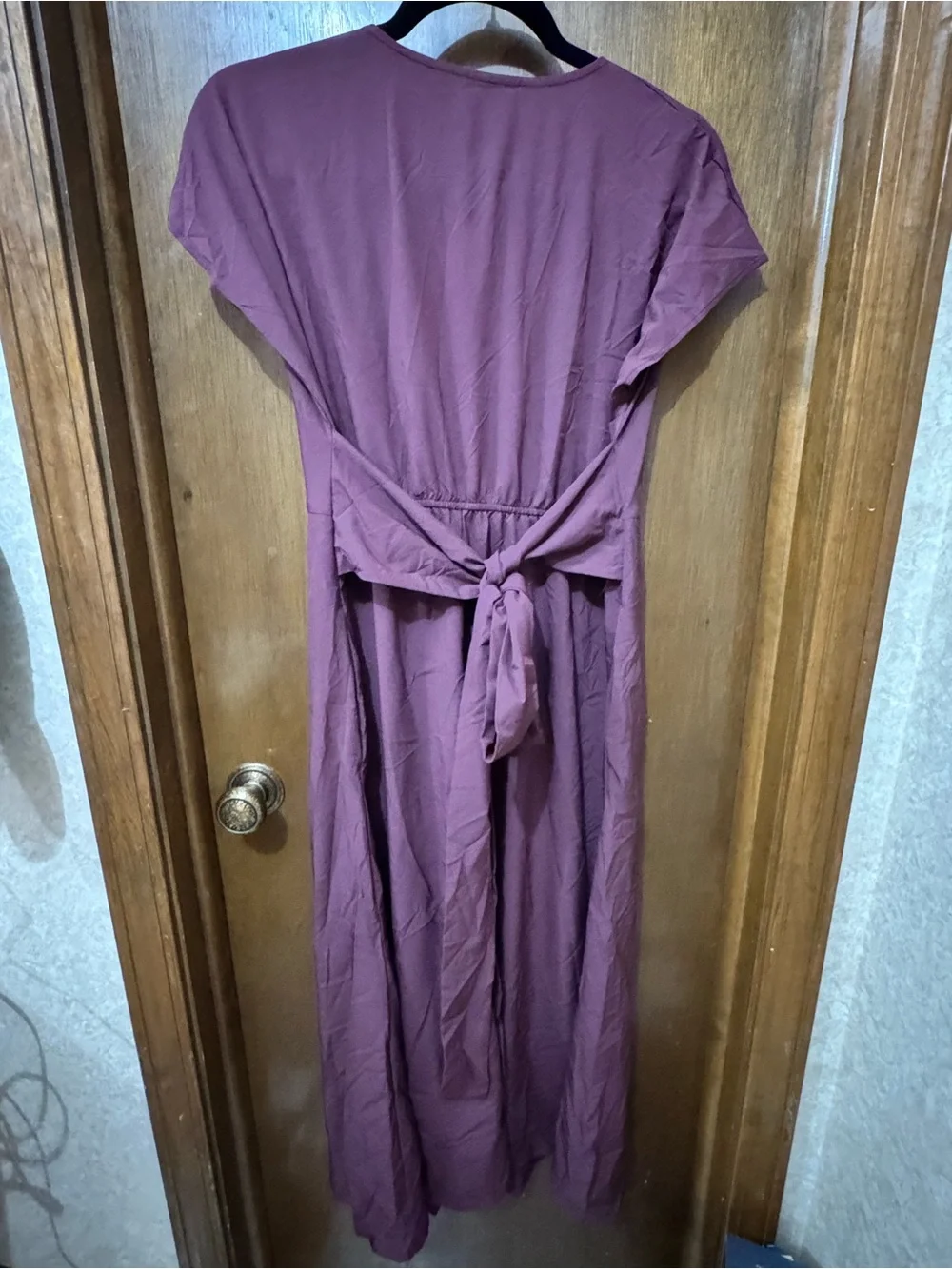 Halara Women’s Mauve Wrap-Style Maxi Dress size Medium